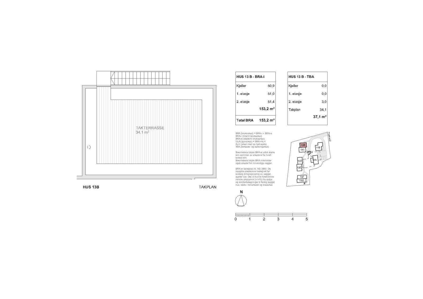 Takplan - Fugleliveien 13B Galleribilde