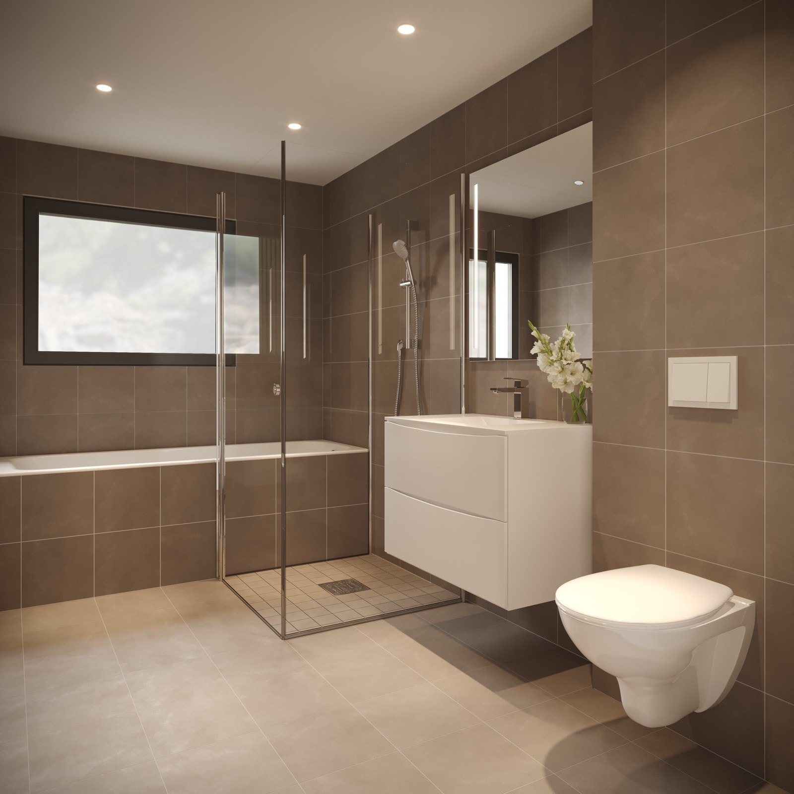 Bad - Bildet er av illustrativ karakter. Avvik kan forekomme. Badekar medfølger ikke, men kan leveres som tilvalg. Galleribilde