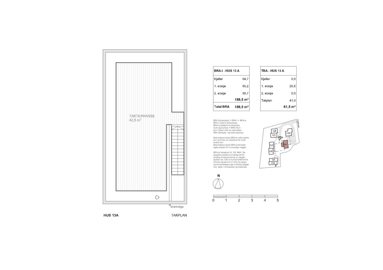 Takplan - Fugleliveien 13A Galleribilde