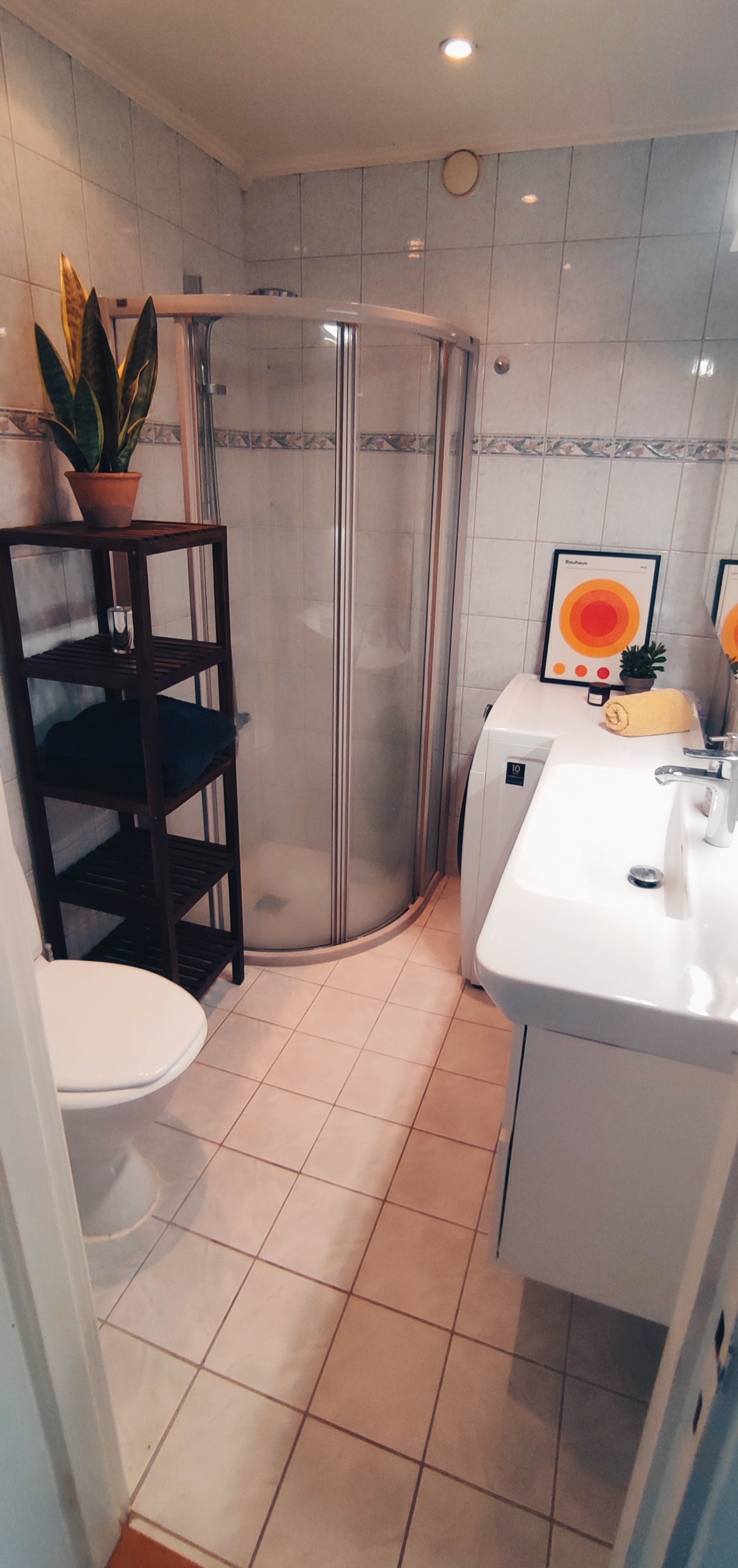 Flislagt bad med varmekabler. Galleribilde