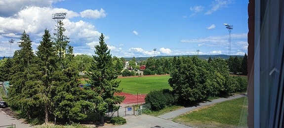 Utsiktsbilde fra kjøkkenet. Galleribilde