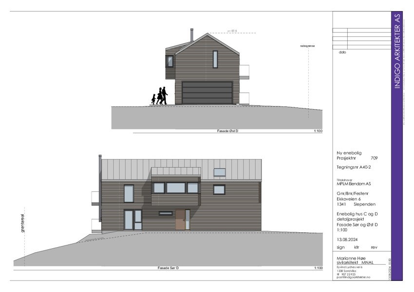 Hus C og D fasade Sør og Øst Galleribilde