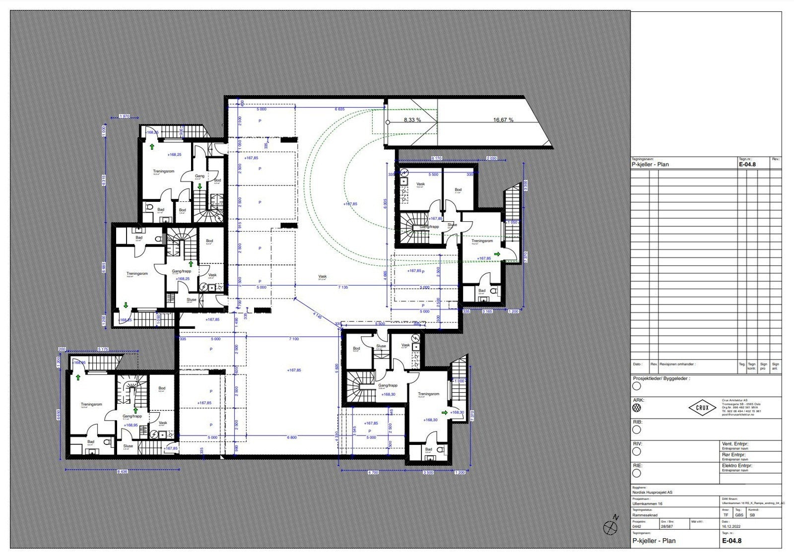 Ullerknollen 24-32 parkeringskjeller Galleribilde