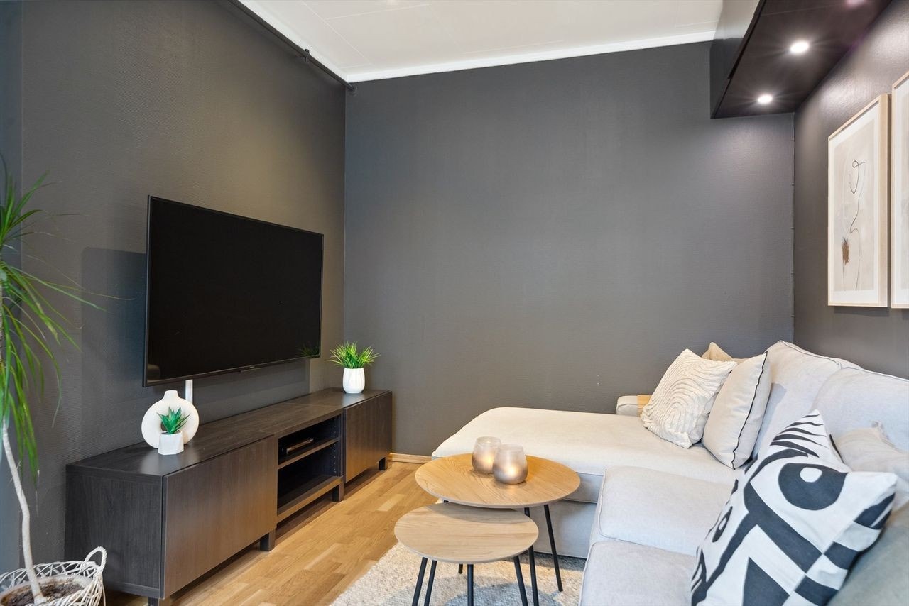 Dette rommet blir i dag brukt som soverom. Galleribilde