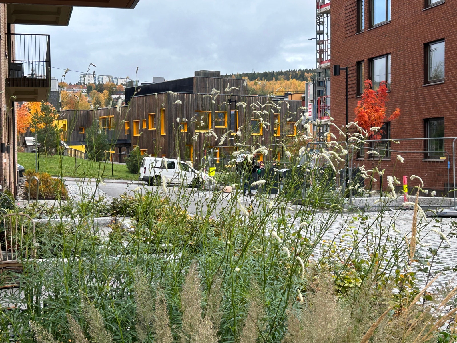 Barnehagen i bakgrunn Galleribilde