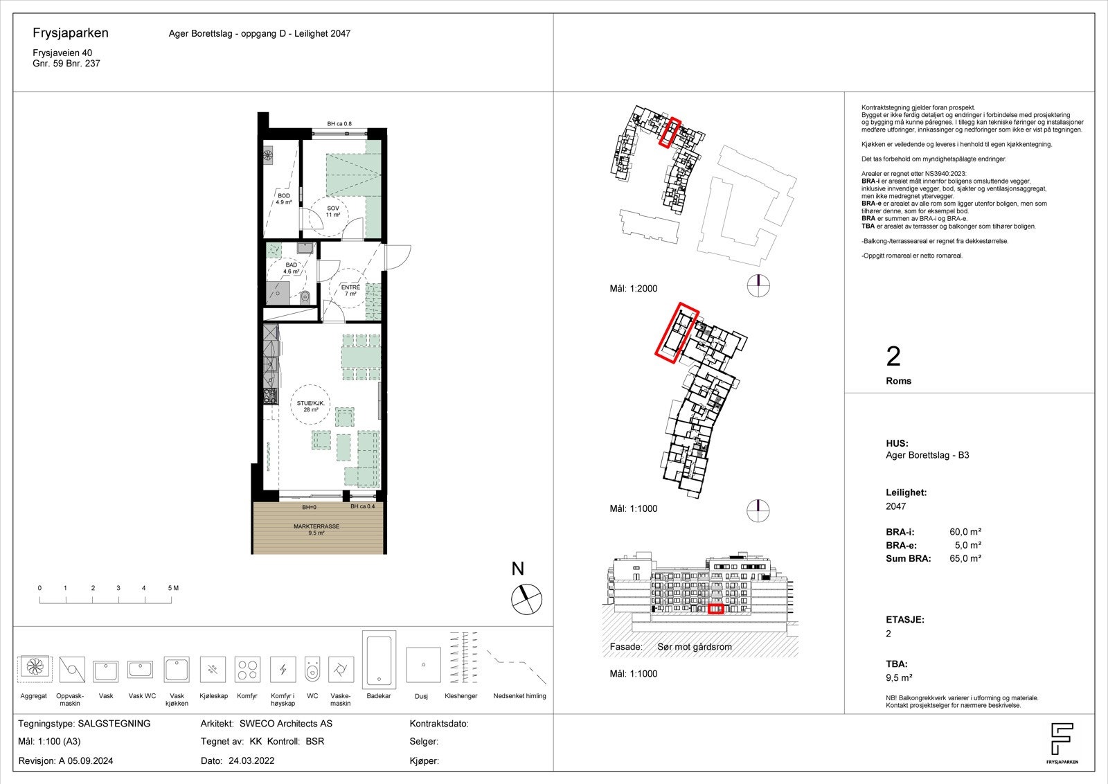 Salgstegning Ager brl Leilighet 2047 Galleribilde
