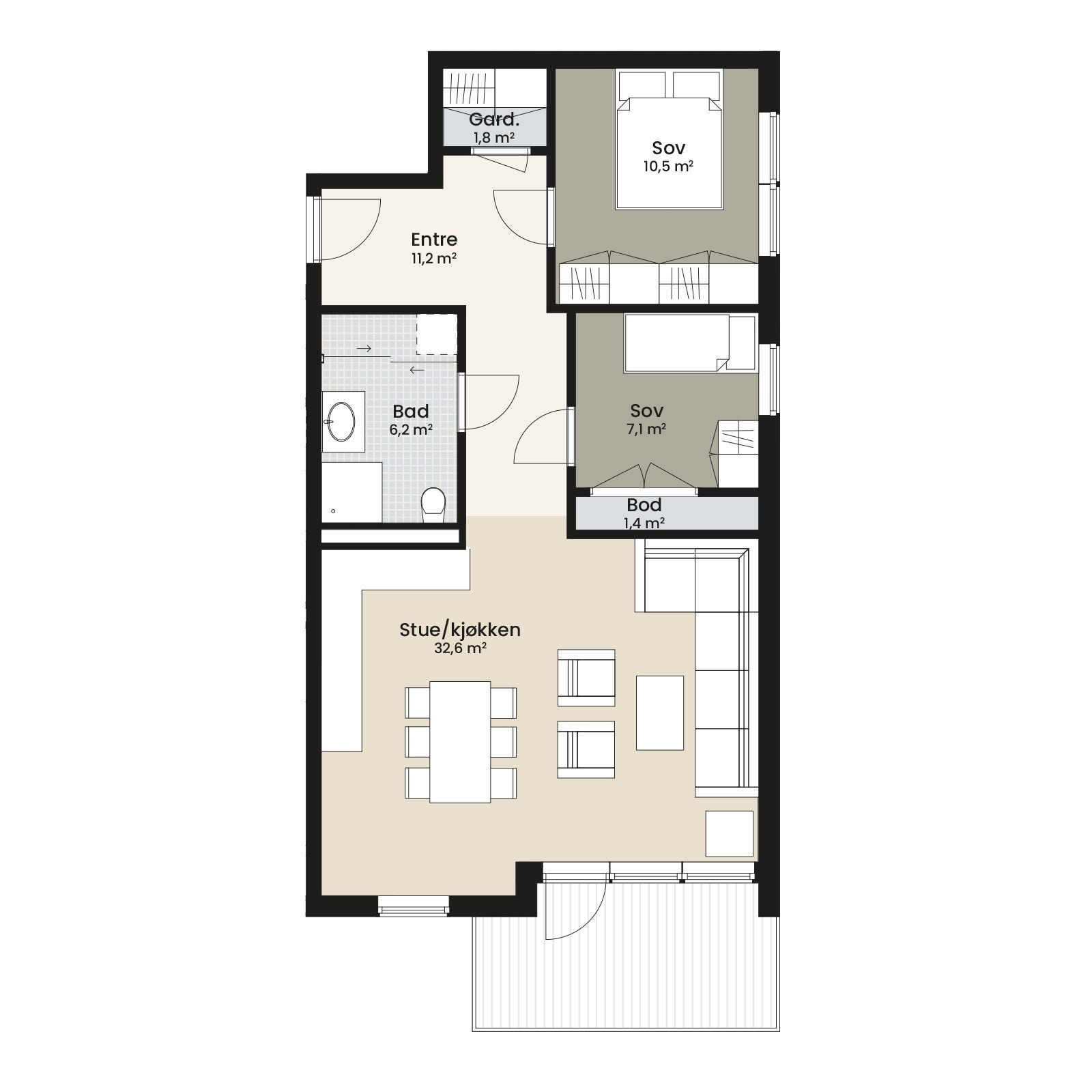 Plantegning Galleribilde