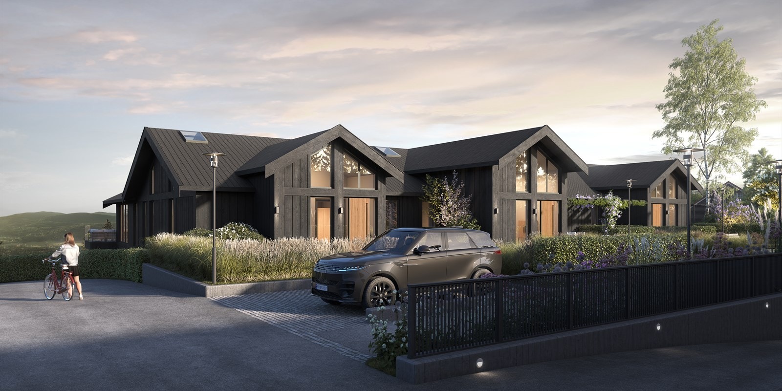 Fem store, unike og eksklusive villa leiligheter. Illustrasjonsfoto. Galleribilde