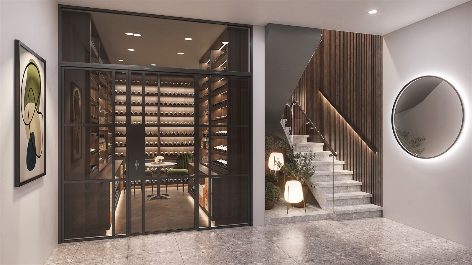 Mulighet for vinrom. Illustrasjonsfoto fra leilighet A. Galleribilde