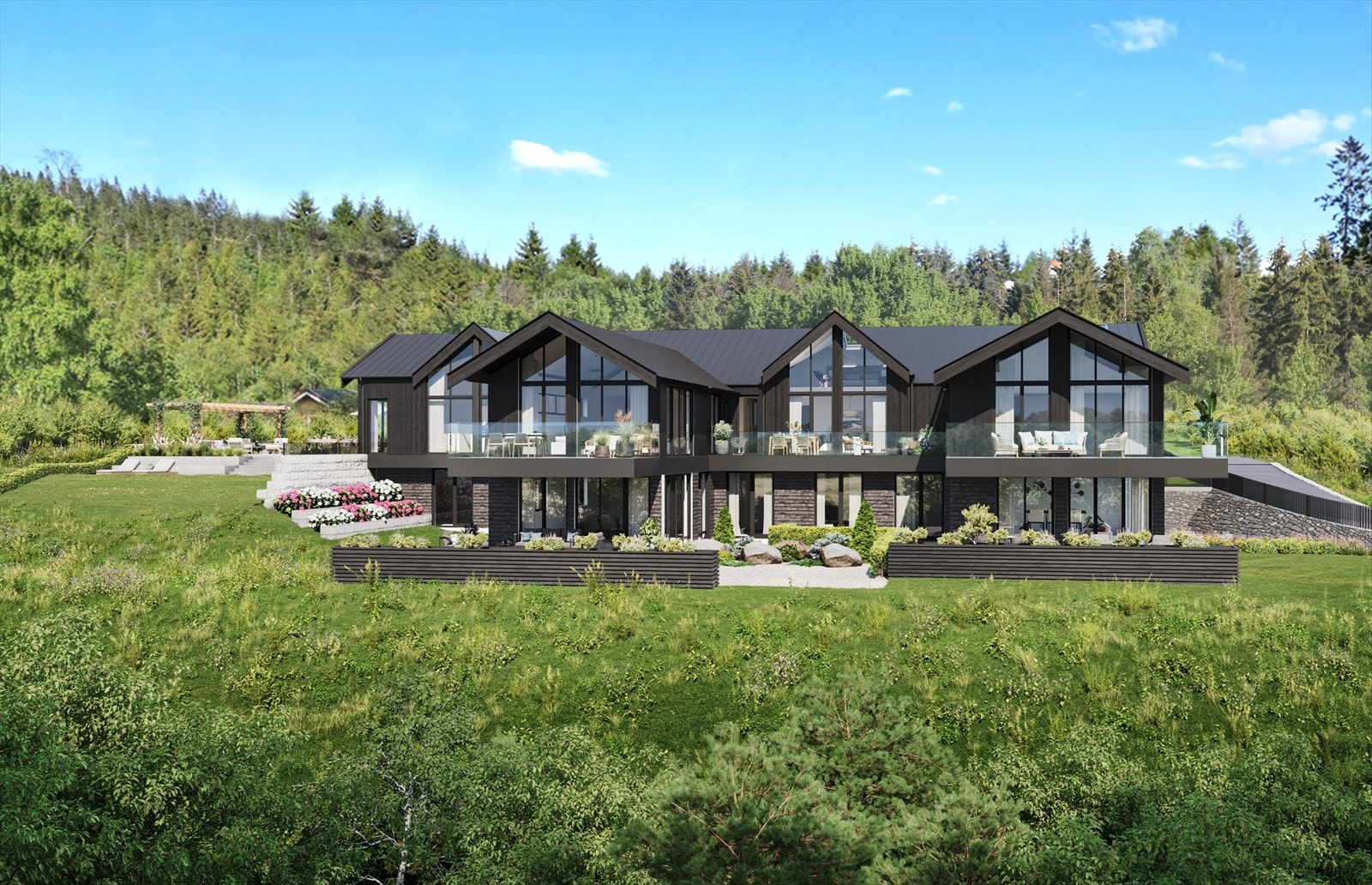 Velkommen til Rødkleivfaret 1 - Et eksklusivt boligprosjekt på toppen av Voksenkollen! Illustrasjonsfoto. Galleribilde