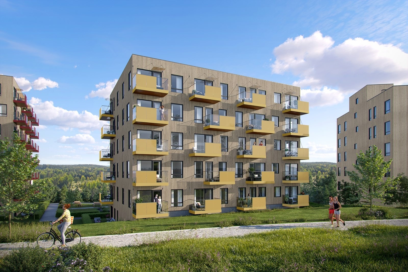 Salgsstart! Prosjektet vil bestå av 32 lyse, trendy og arealeffektive leiligheter. Galleribilde