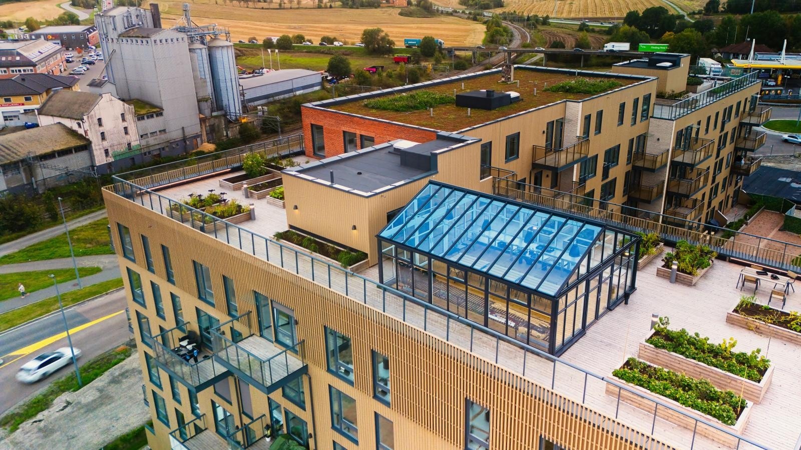 Felles takterrasse. Galleribilde