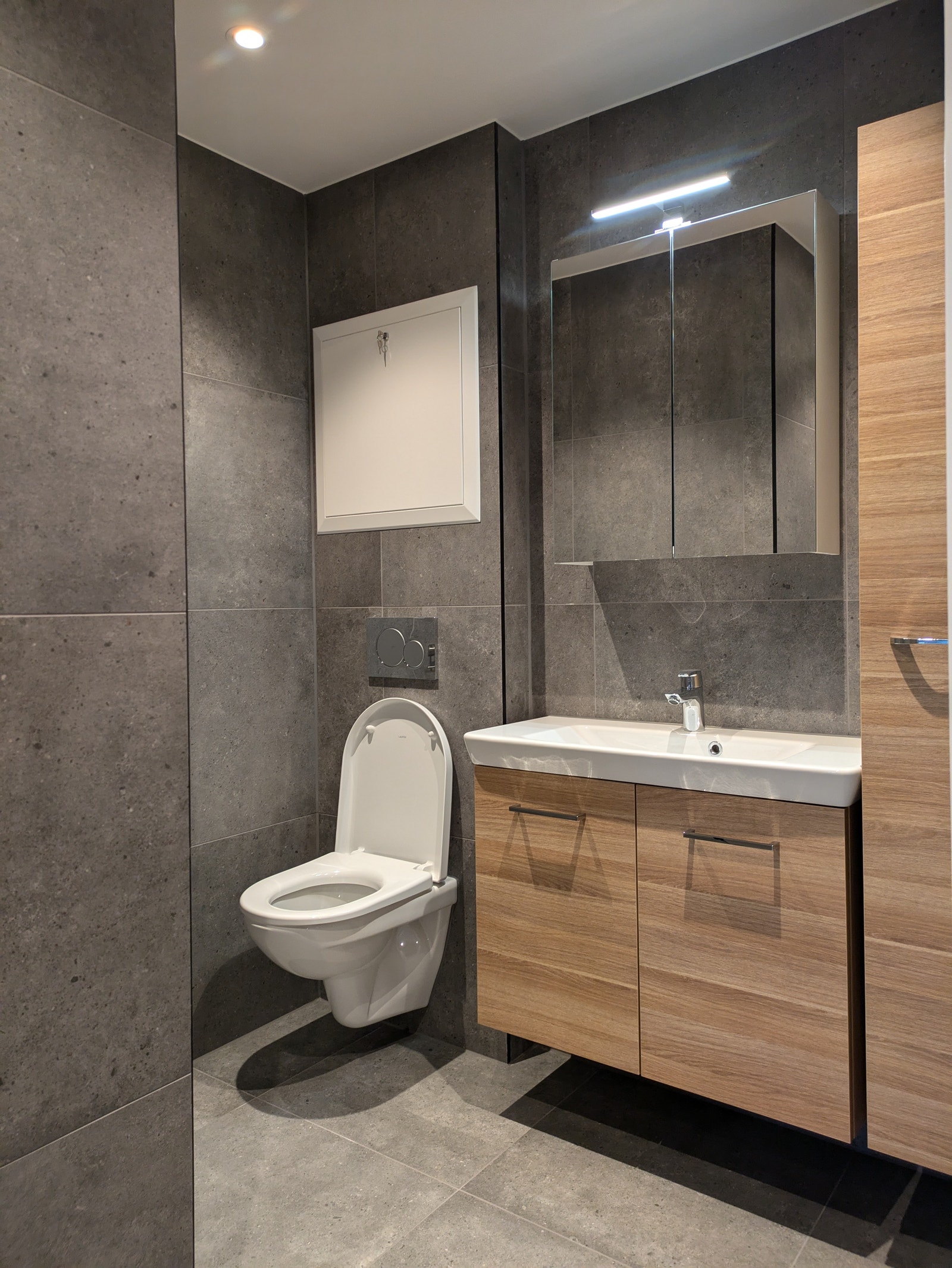 Bad med gulv varme Galleribilde