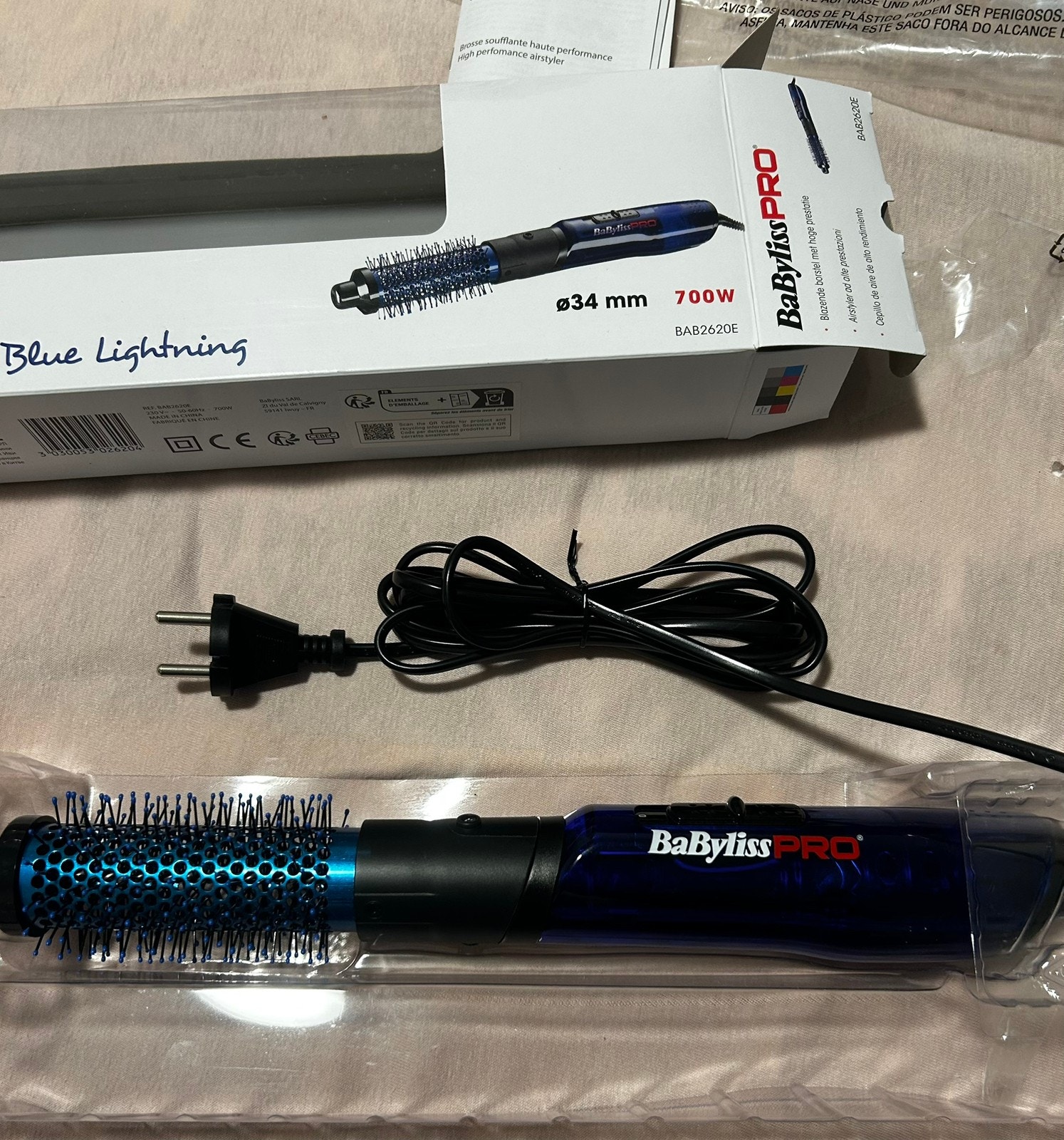 Blue Light Babyliss Blue Lightning Airstyler BaByliss PRO Blue