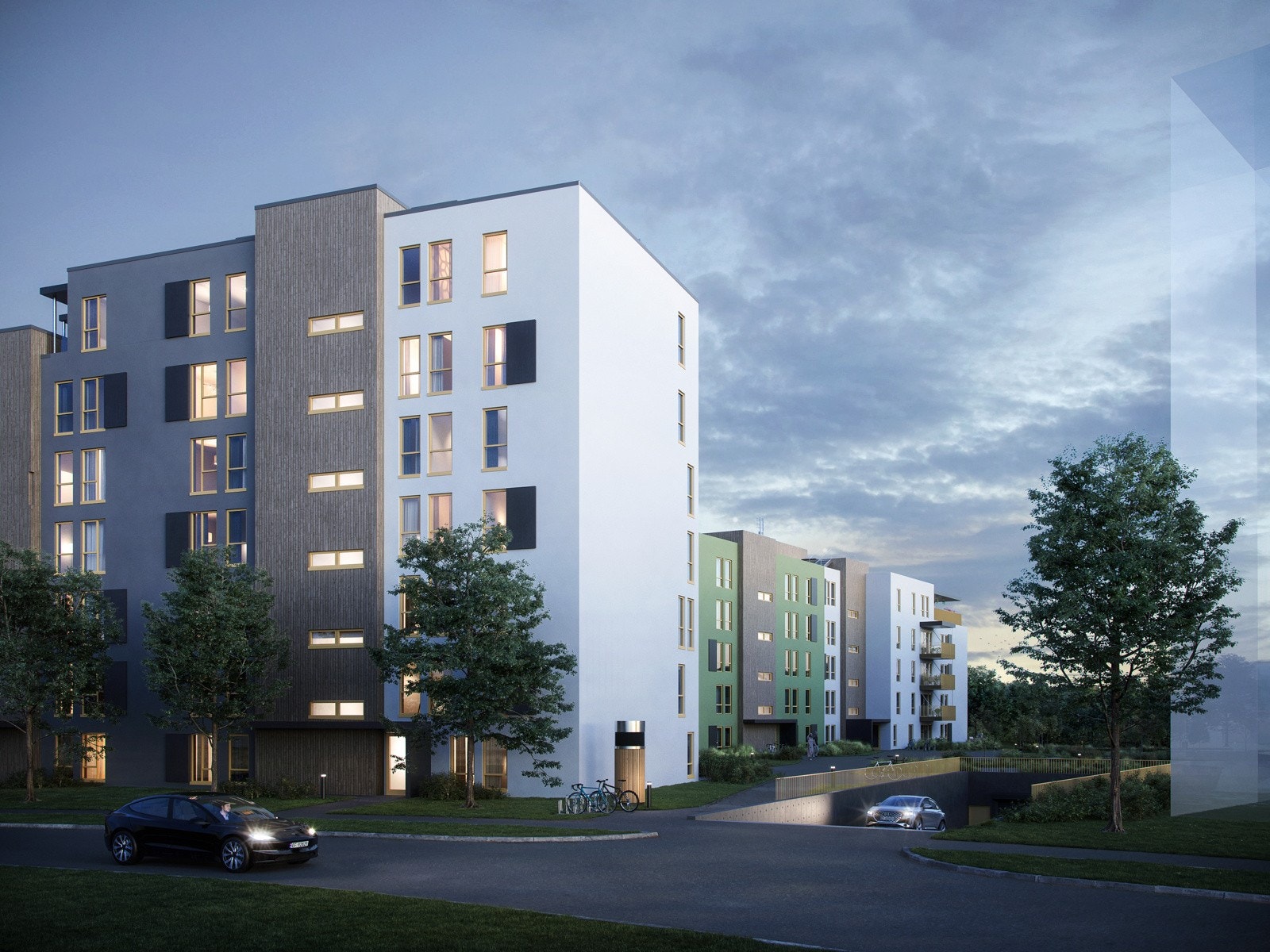 Asper hageby - nedkjøring til kjeller Galleribilde