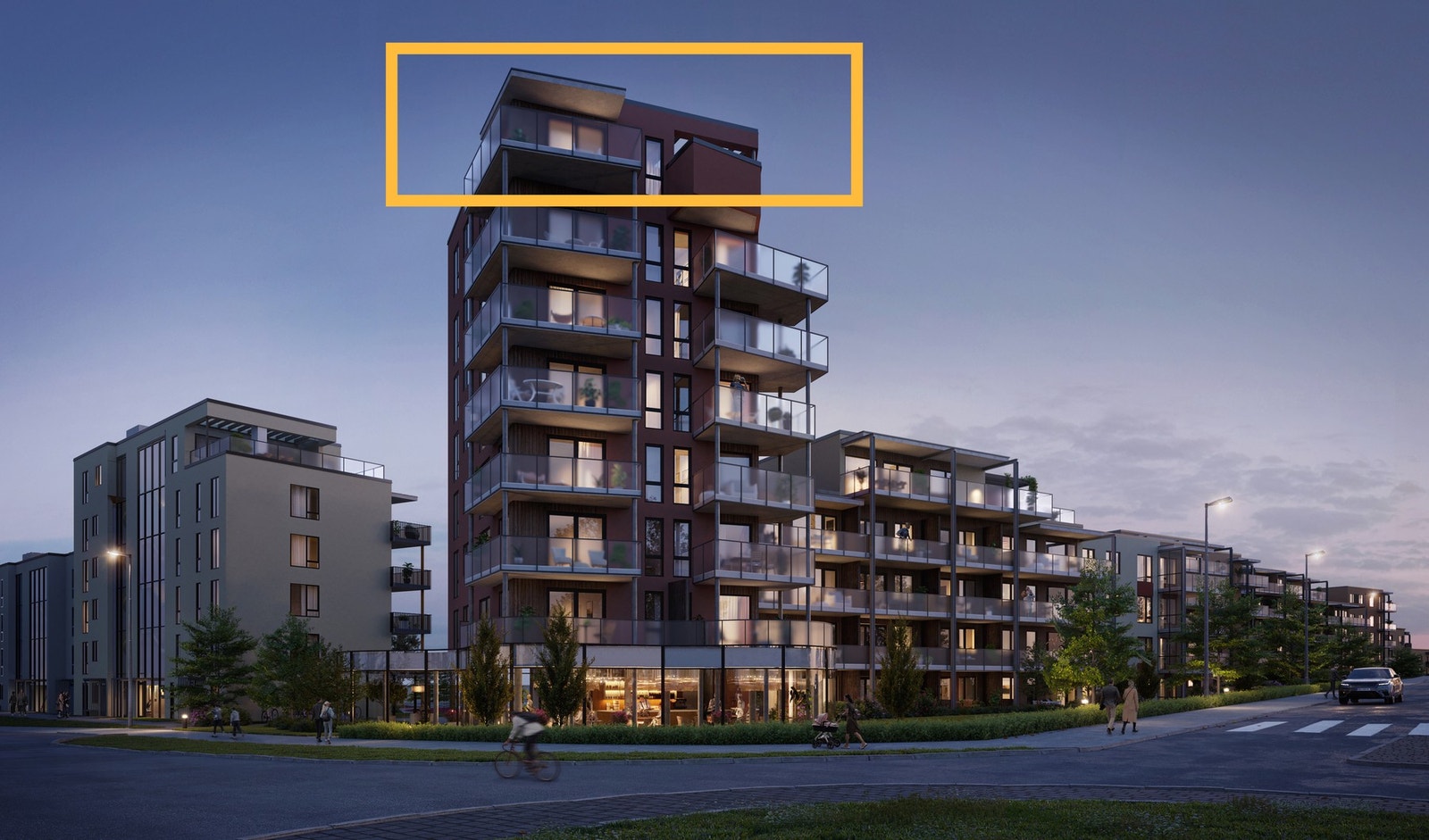 Meget god beliggenhet i byggets toppetasje! Illustrasjon, avvik vil forekomme. Galleribilde