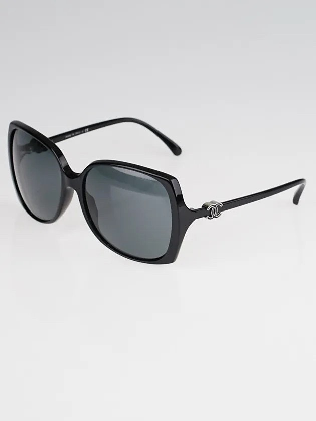 CHANEL Black Square Oversized Frame CC Sunglasses 5216 solbriller