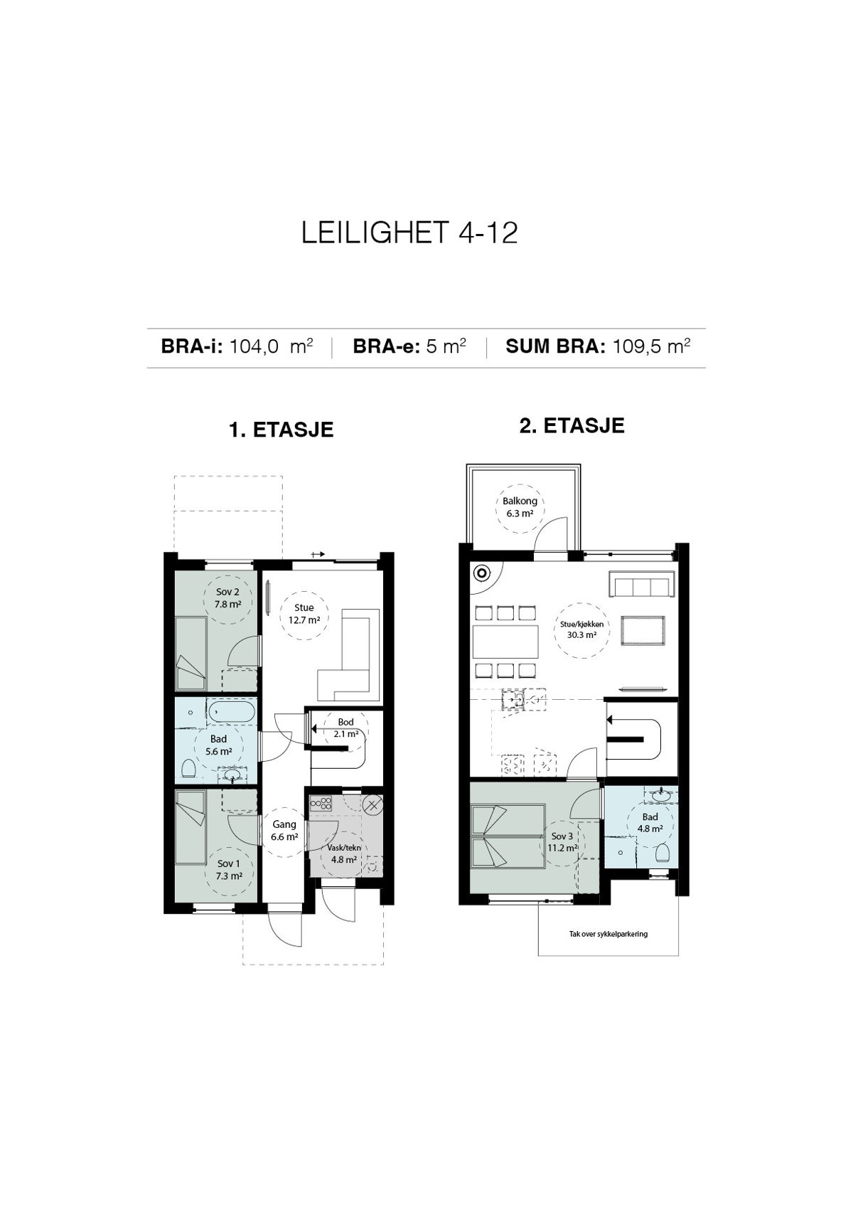 BKS12 - Salgstegninger Bolig 4 - SOLGT Galleribilde