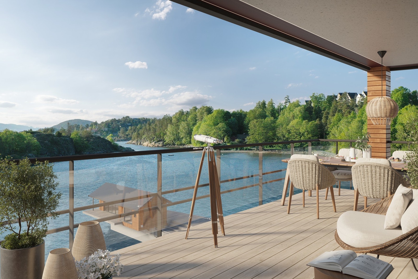 En stor andel av leilighetene vil få magisk sjøutiskt Galleribilde