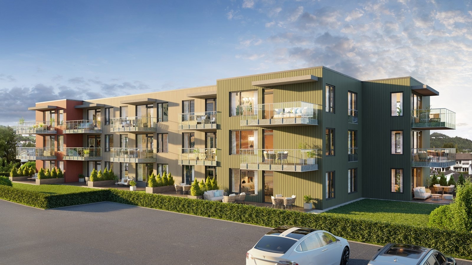 Velkommen til Hjemmero og 18 moderne leiligheter med attraktiv beliggenhet Galleribilde