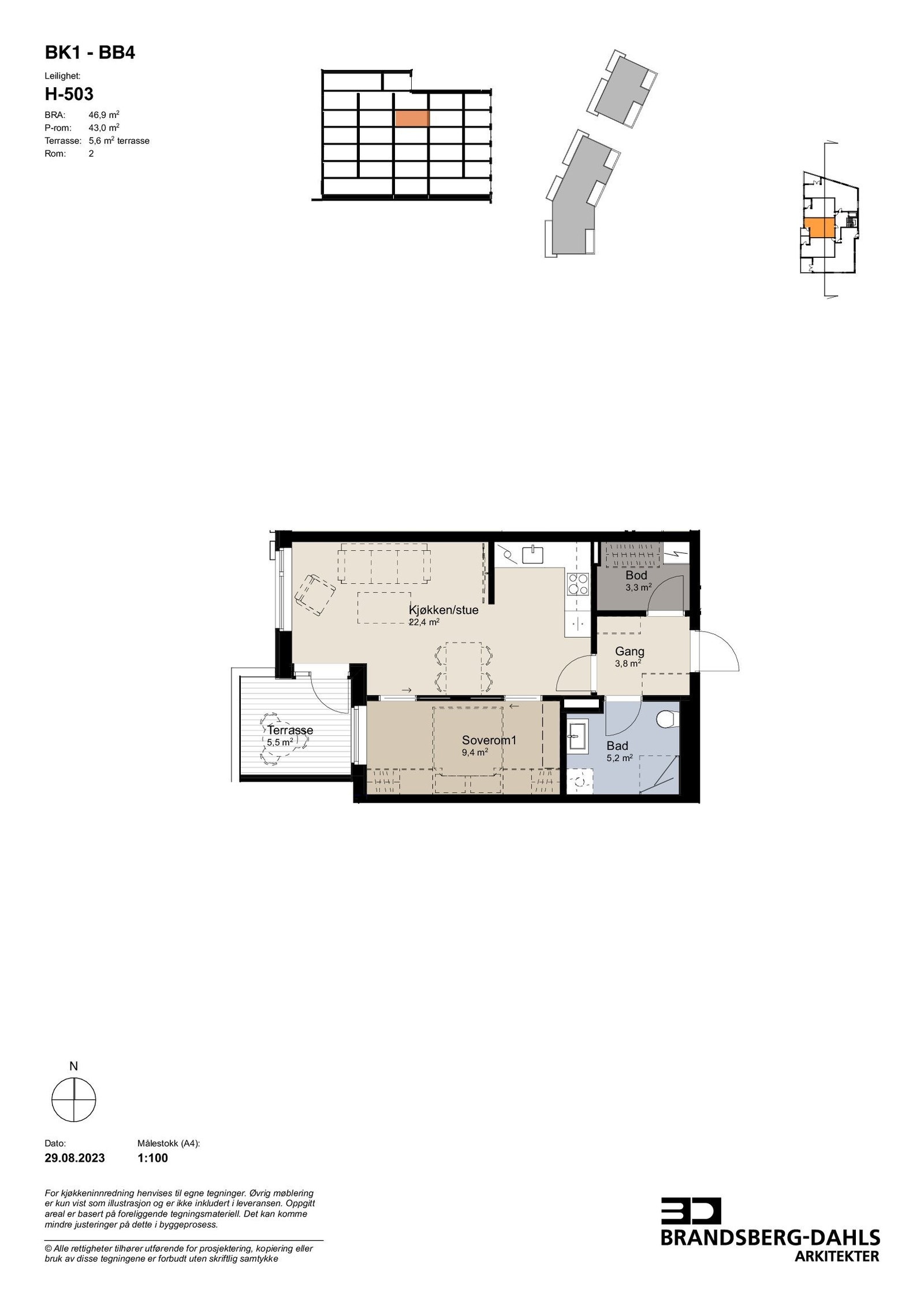 Plantegning H503 Galleribilde