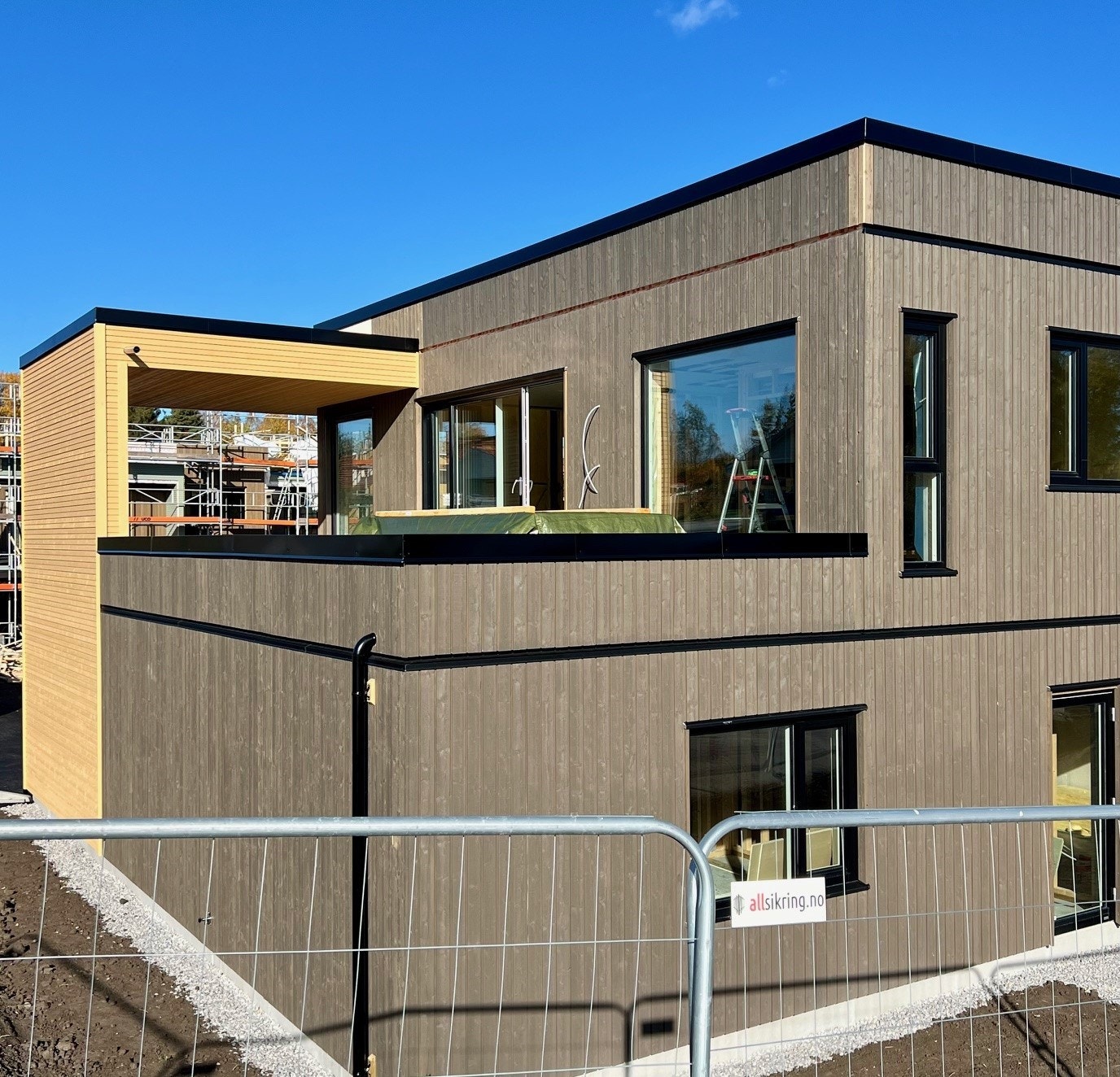 Bolig nr. 5-6 vil få - 40 kvm veranda. Bilde fra bolig 6-3 Galleribilde