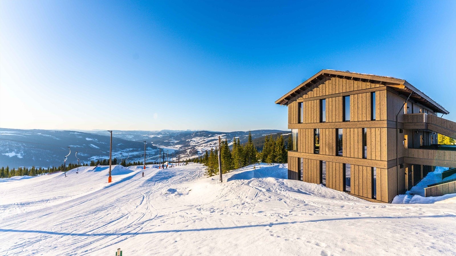 Backyard helt inntil bakken Galleribilde
