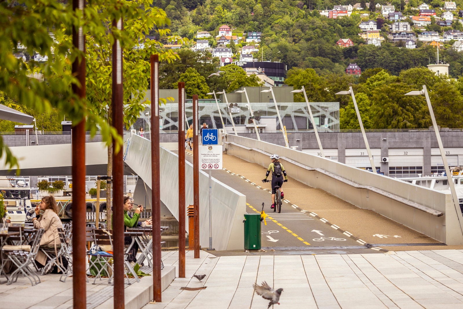 Småpudden tar deg over til andre siden av Sundet hvor du også finner flere restauranter og kafeer. Galleribilde