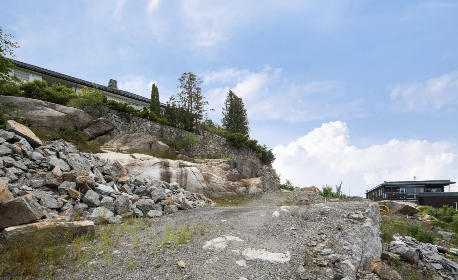 Grunnarbeider vei Galleribilde