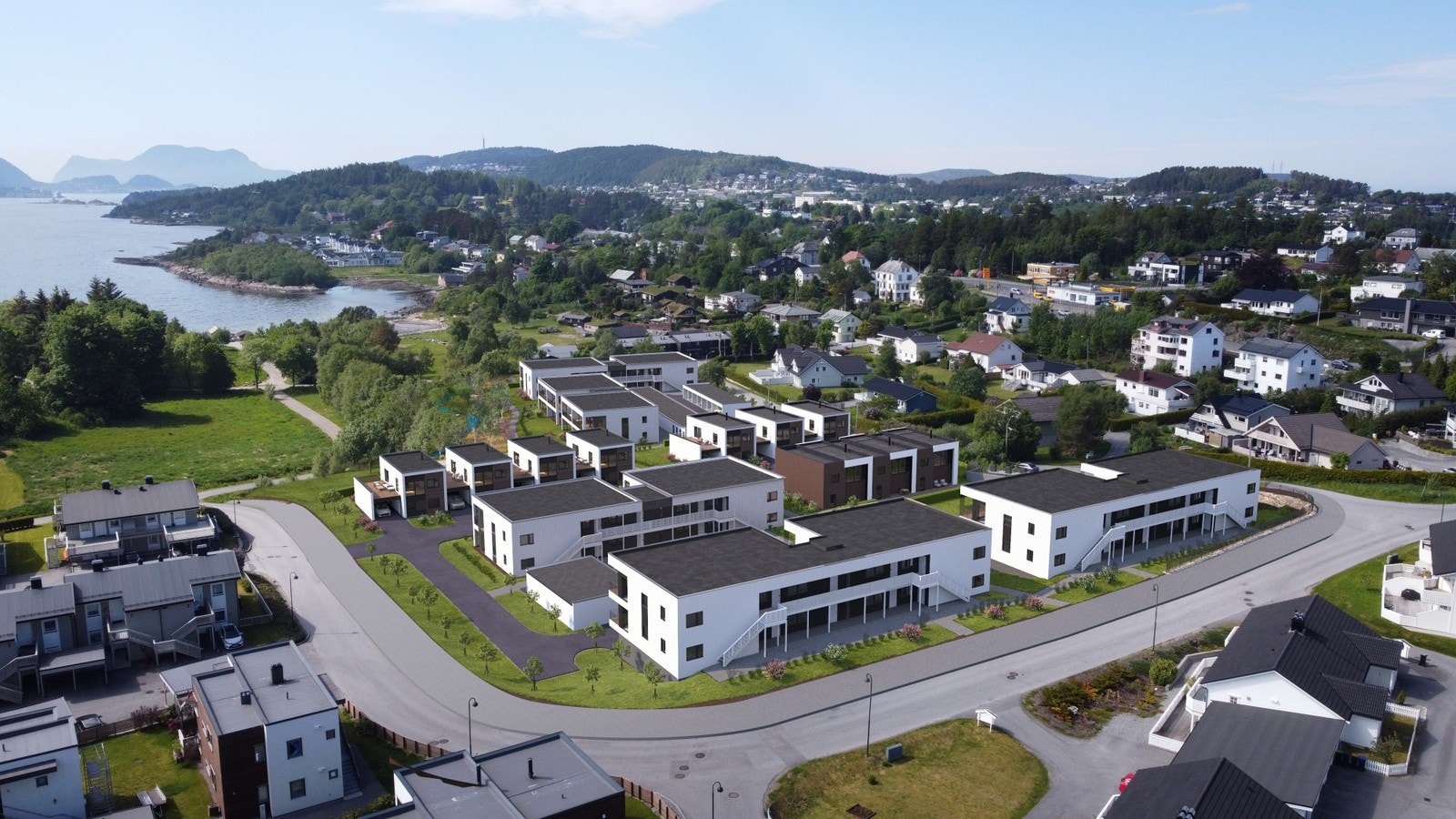 Prosjektillustrasjon fra sør-øst Galleribilde