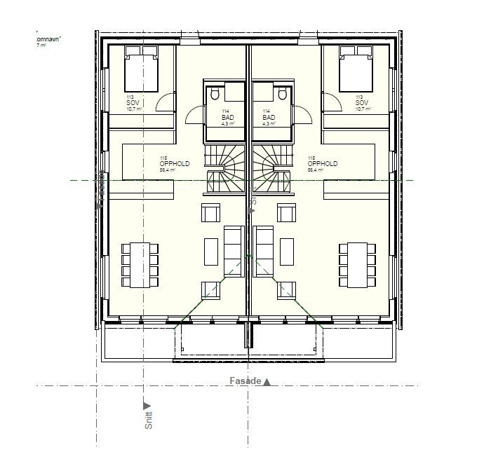 Planløsning hovedetg Galleribilde