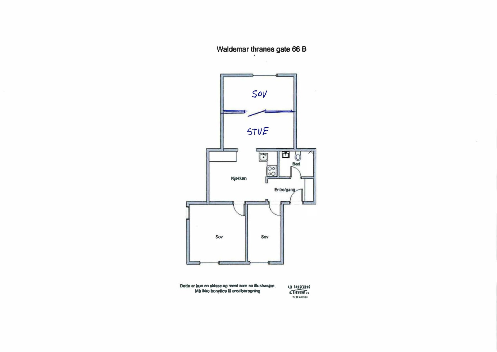 Planskisse Galleribilde