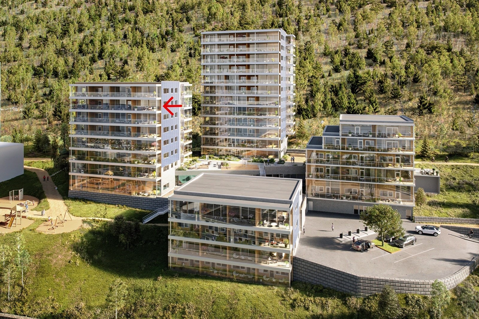 Beliggenhet - illustrasjon Galleribilde