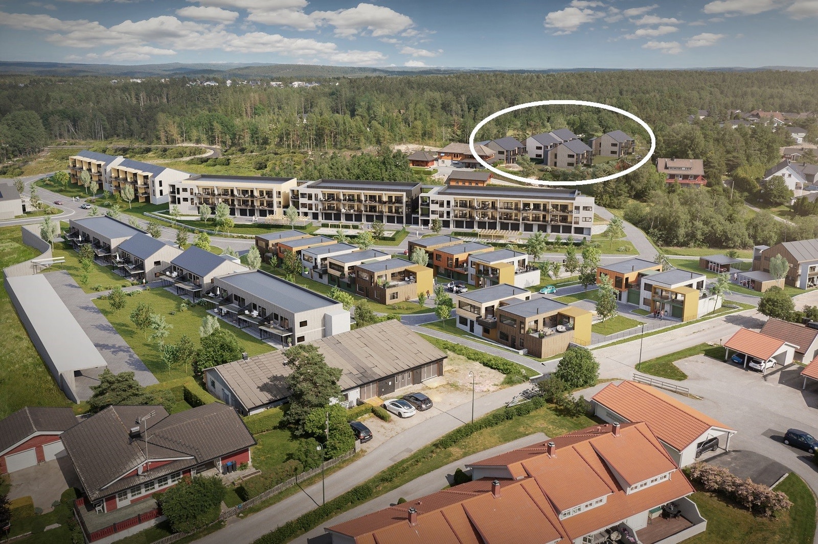 På toppen av Bergheim Galleribilde