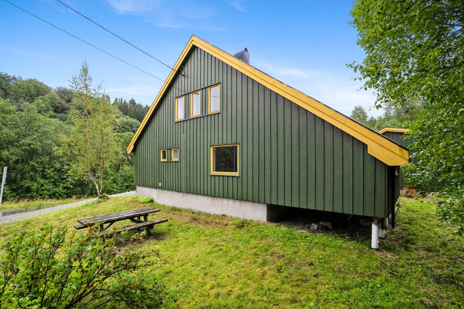 Bakside fra hage Galleribilde