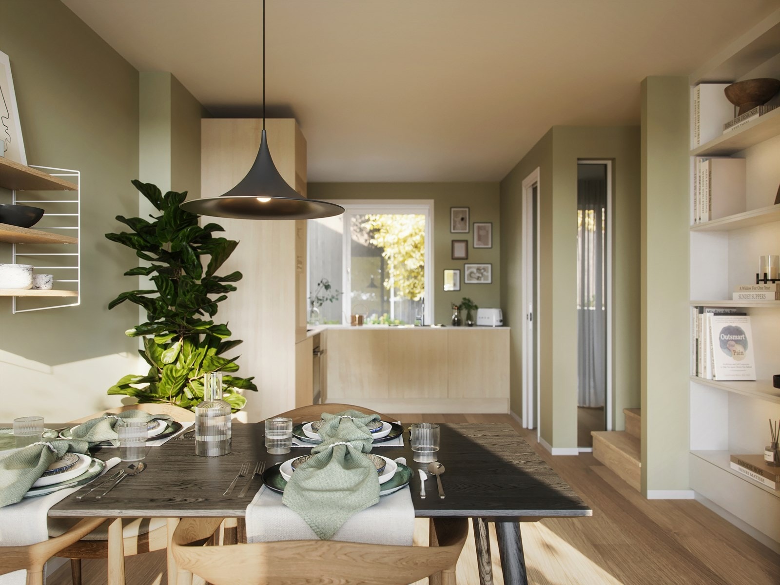 Trivelig spisekjøkken i rekkehusene! Her rekkehus 2. Galleribilde