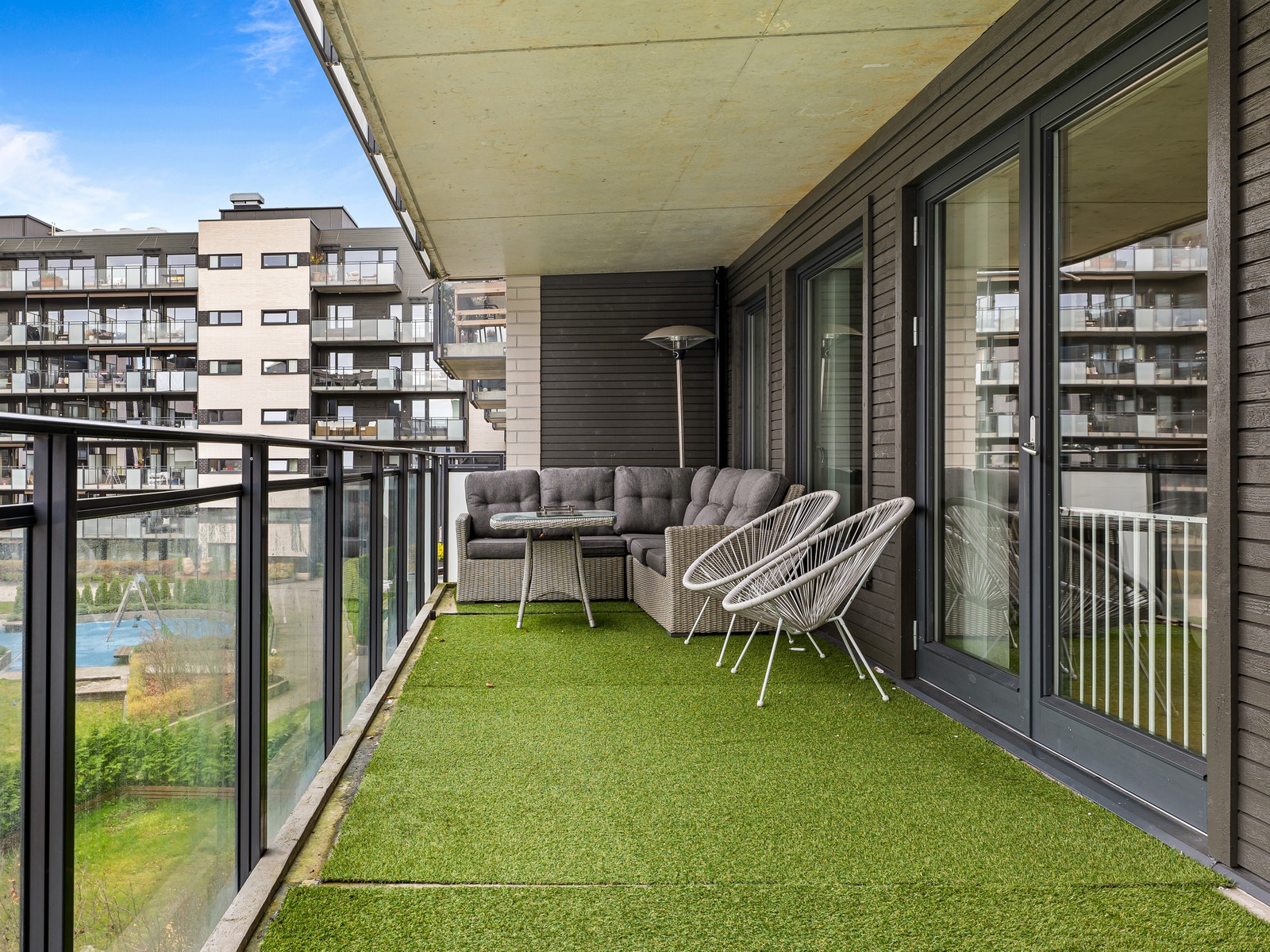 Stor balkong på 25 kvm Galleribilde