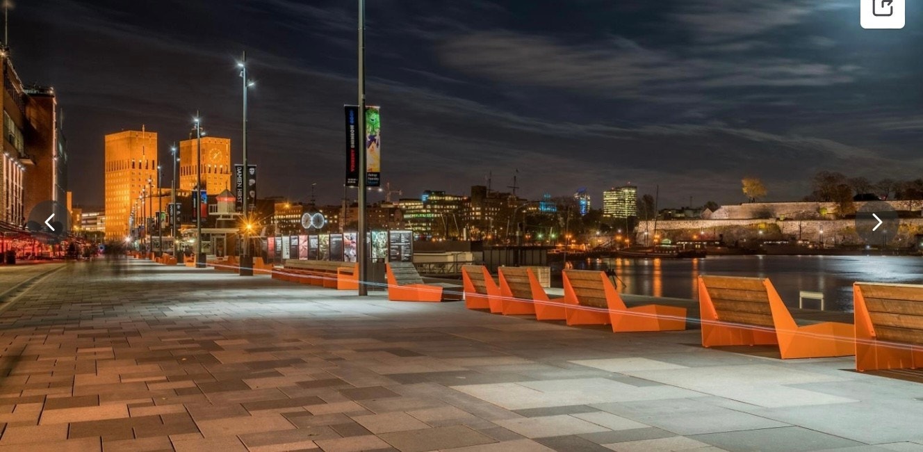 The neigboring area offers an attractive promenad along the sea front. Galleribilde