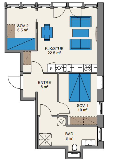 Plantegning Galleribilde