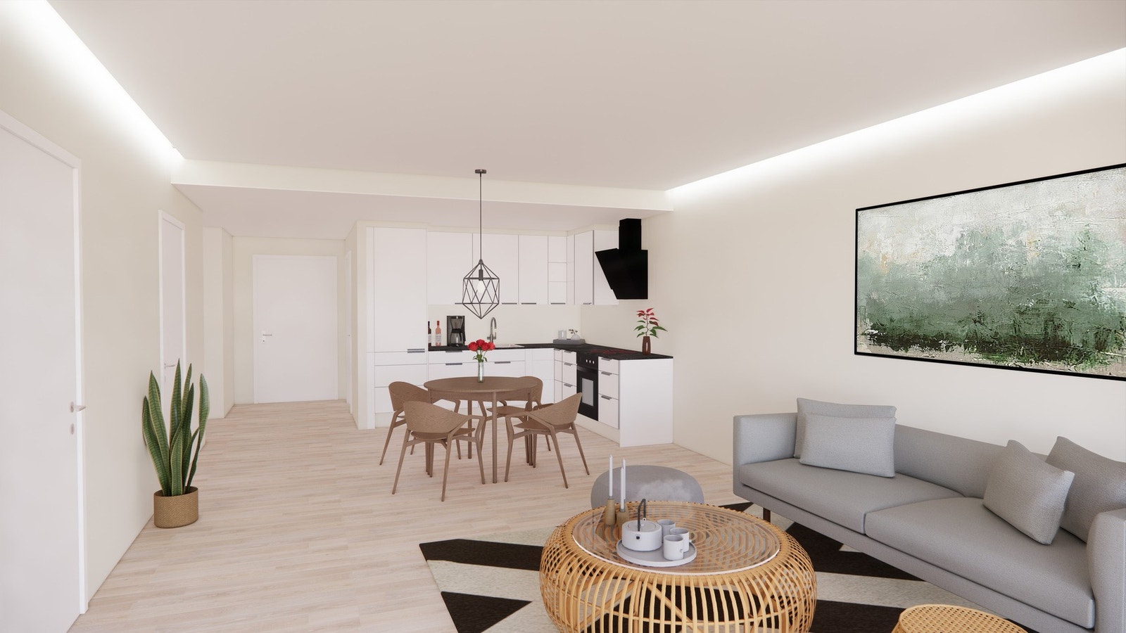 Leilighetstype B - Illustrasjonsbilde av leilighetene 203, 303 og 403 Galleribilde