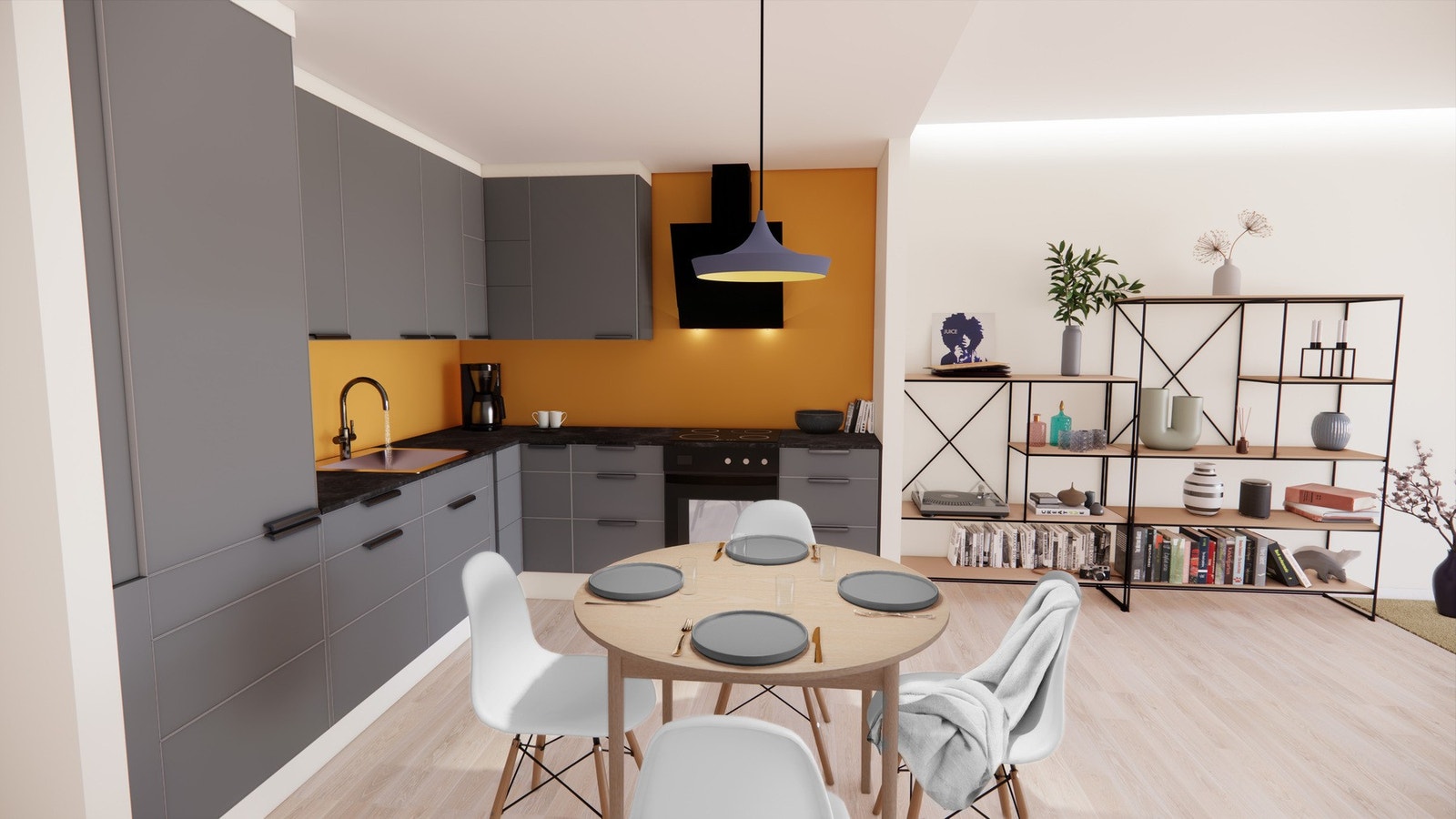 Leilighetstype B - Illustrasjonsbilde av leilighetene 203, 303 og 403 Galleribilde