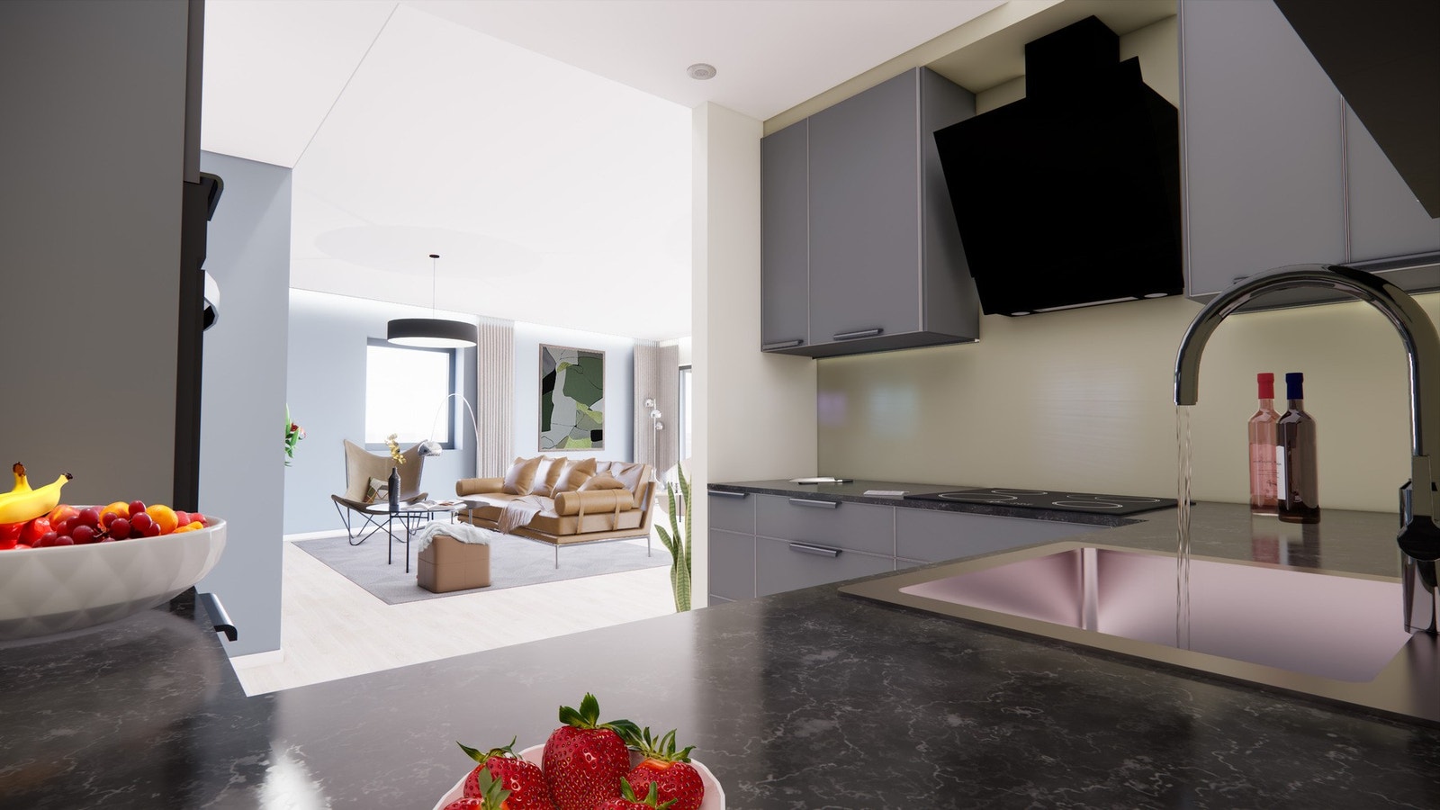 Leilighetstype C - Illustrasjonsbilde leilighet 204, 304 og 404 Galleribilde