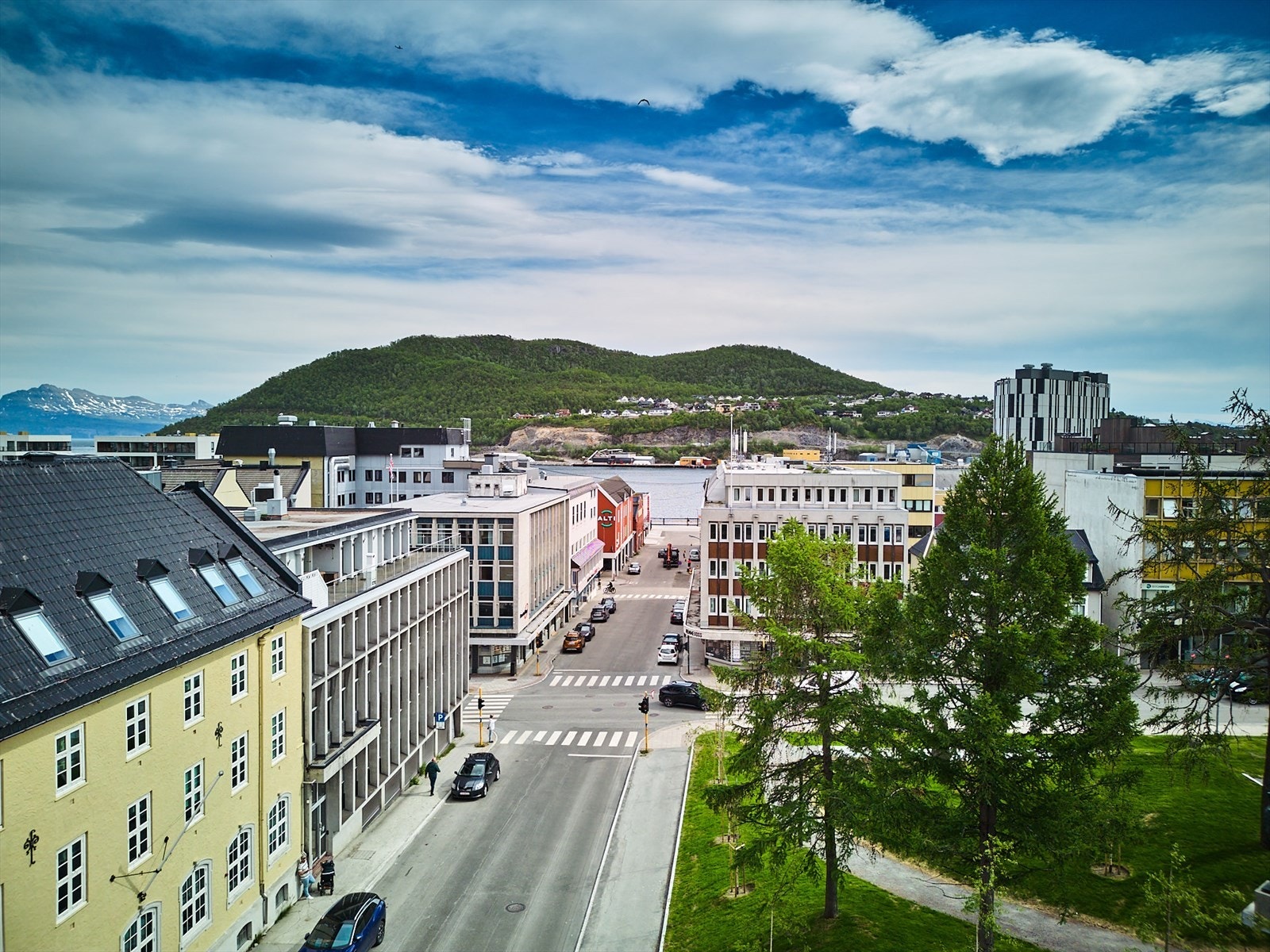 Utsikt på hjørne mot Bysenteret Galleribilde