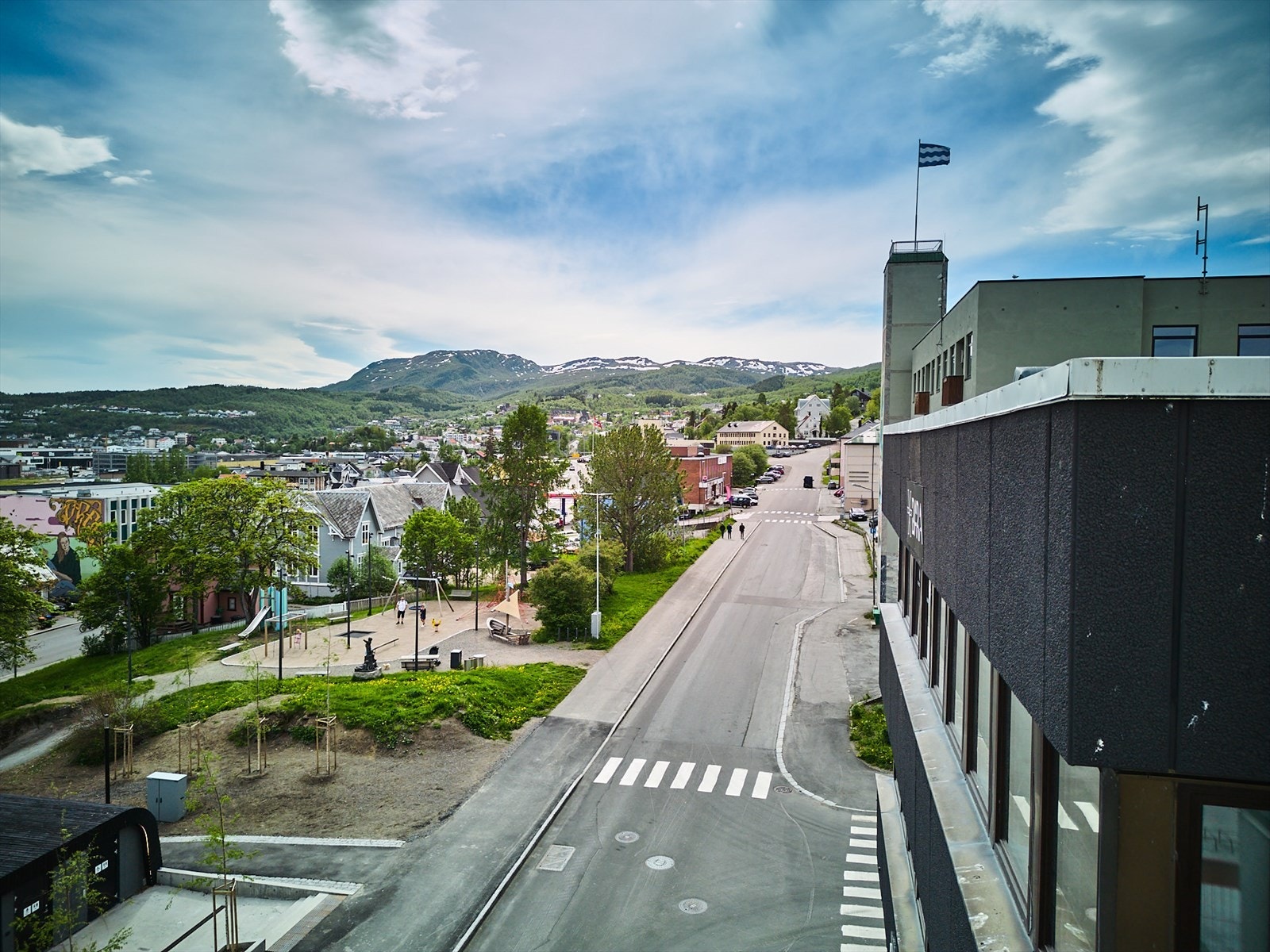 Utsikt mot sør langs Hans Egedes gate 10 Galleribilde