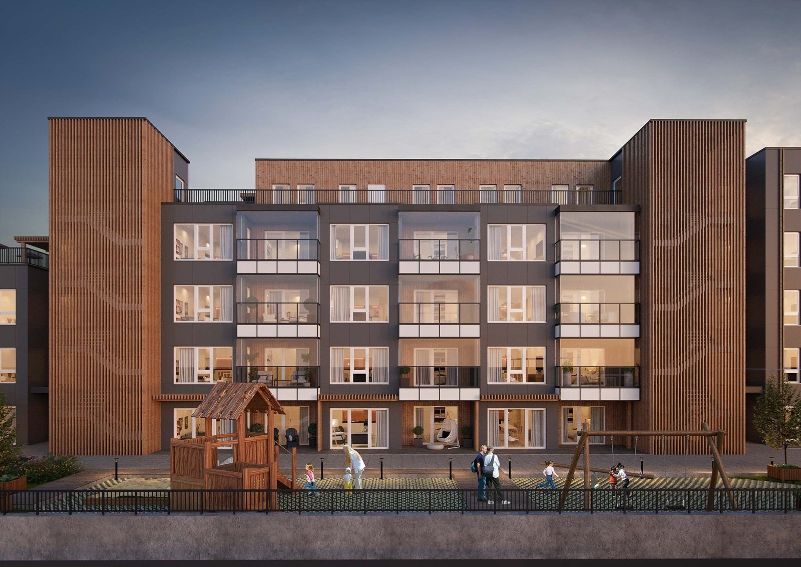 Vi har en egen boligvelger med komplett oversikt over alle leilighetene på www.hvedingkvartalet.no Galleribilde