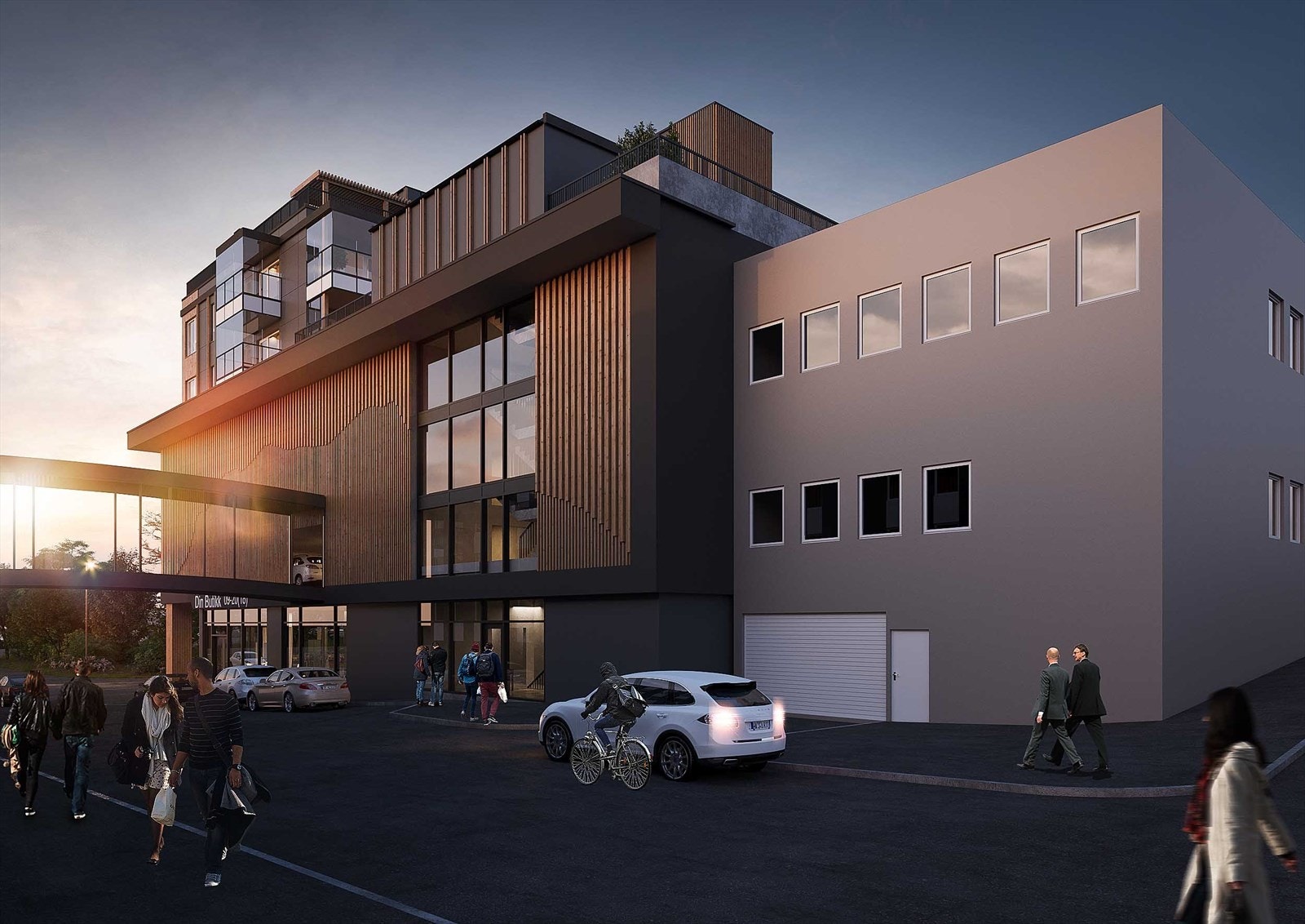 "Tøffelavstand" et begrep som passer godt når du skal beskrive hvor nært du bor det meste. Du kan gå i tøflene å handle... Galleribilde