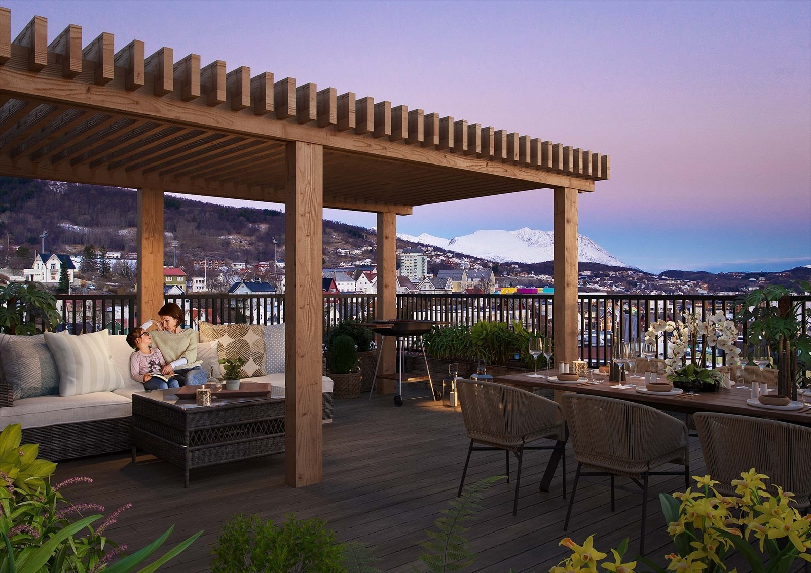 Fine terrasser for å nyte de fineste dagene er viktig. Galleribilde