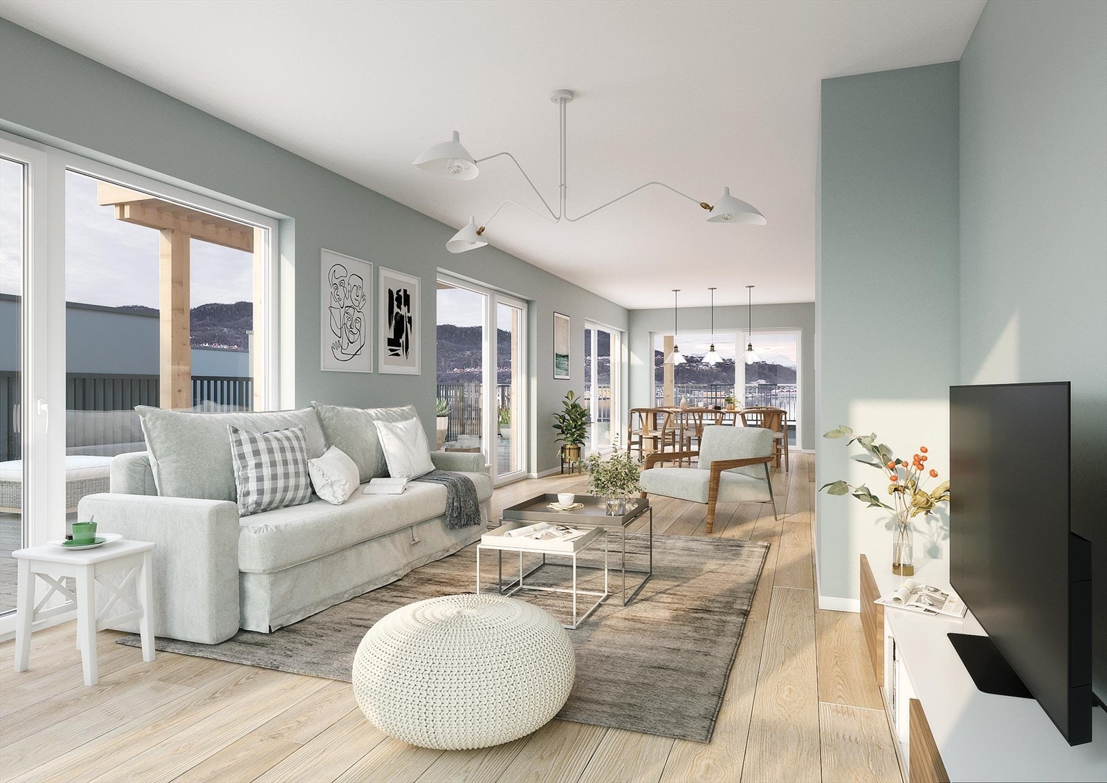 Å bo på "byens tak" fritar deg fra snømåking, maling og vedlikehold og gir deg muligheten til å selv å velge hva du skal bruke tiden på. Galleribilde