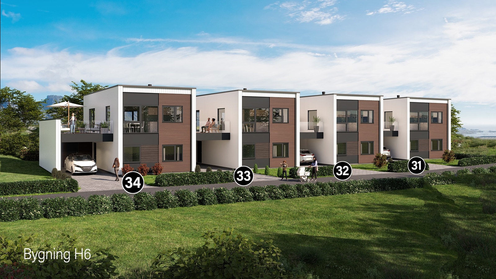 Seksjonsnummer hus 6 Galleribilde