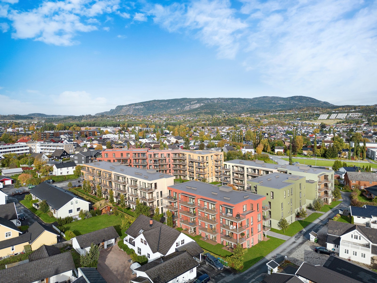 I de nye leilighetene på Hangaren kan du leve urbant, men samtidig tilbaketrukket i et koselig nabolag. Galleribilde